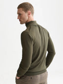 SCOTCH & SODA - Embroidered Logo Turtleneck Knit Pullover Forest