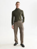 SCOTCH & SODA - Embroidered Logo Turtleneck Knit Pullover Forest