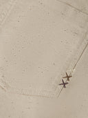SCOTCH & SODA - Speckled Cotton Twill Loose Pant Pure Cashmere
