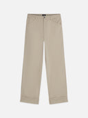 SCOTCH & SODA - Speckled Cotton Twill Loose Pant Pure Cashmere