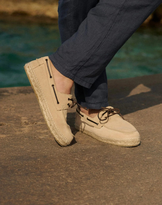 Suede Boat-Shoes Espadrilles Hamptons