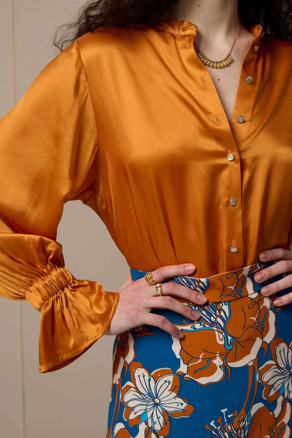 PAOLITA - Terracotta Adrienne Shirt