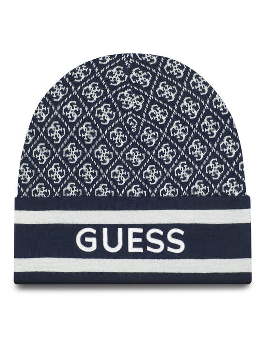 GUESS - Sevyn 4G Logo Beanie Cream Blue
