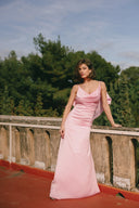 FIVE PM - Charm Pink Satin Dress