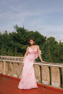 FIVE PM - Charm Pink Satin Dress
