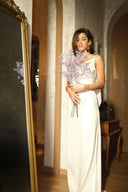 FIVE PM - Charm White Satin Dress