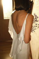 FIVE PM - Charm White Satin Dress