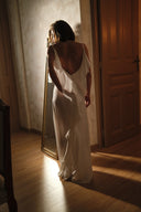 FIVE PM - Charm White Satin Dress