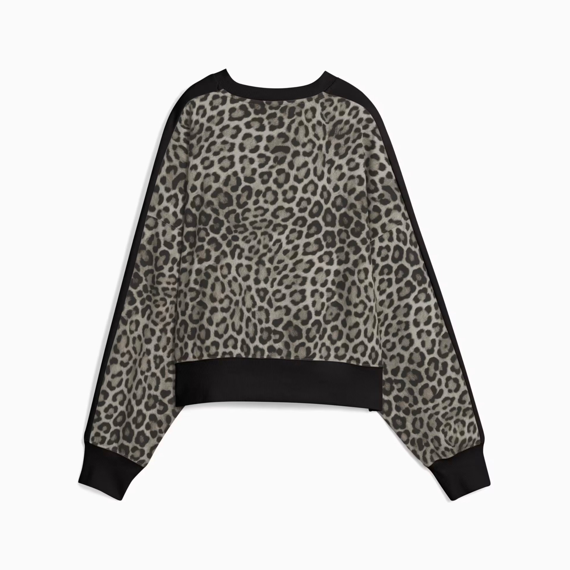 PUMA - T7 Leo Luxe Oversized Crew Sweat Women Black