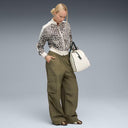 PUMA - T7 LEO LUXE All-Over Print Short Track Jacket Women Alpine Snow-Ice Coffee