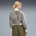 PUMA - T7 LEO LUXE All-Over Print Short Track Jacket Women Alpine Snow-Ice Coffee