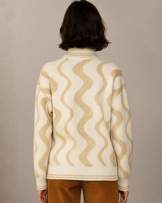 PAOLITA - Sabbia Alpaca Roll Neck Jumper