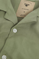 OAS - Green Plain Viscose Shirt