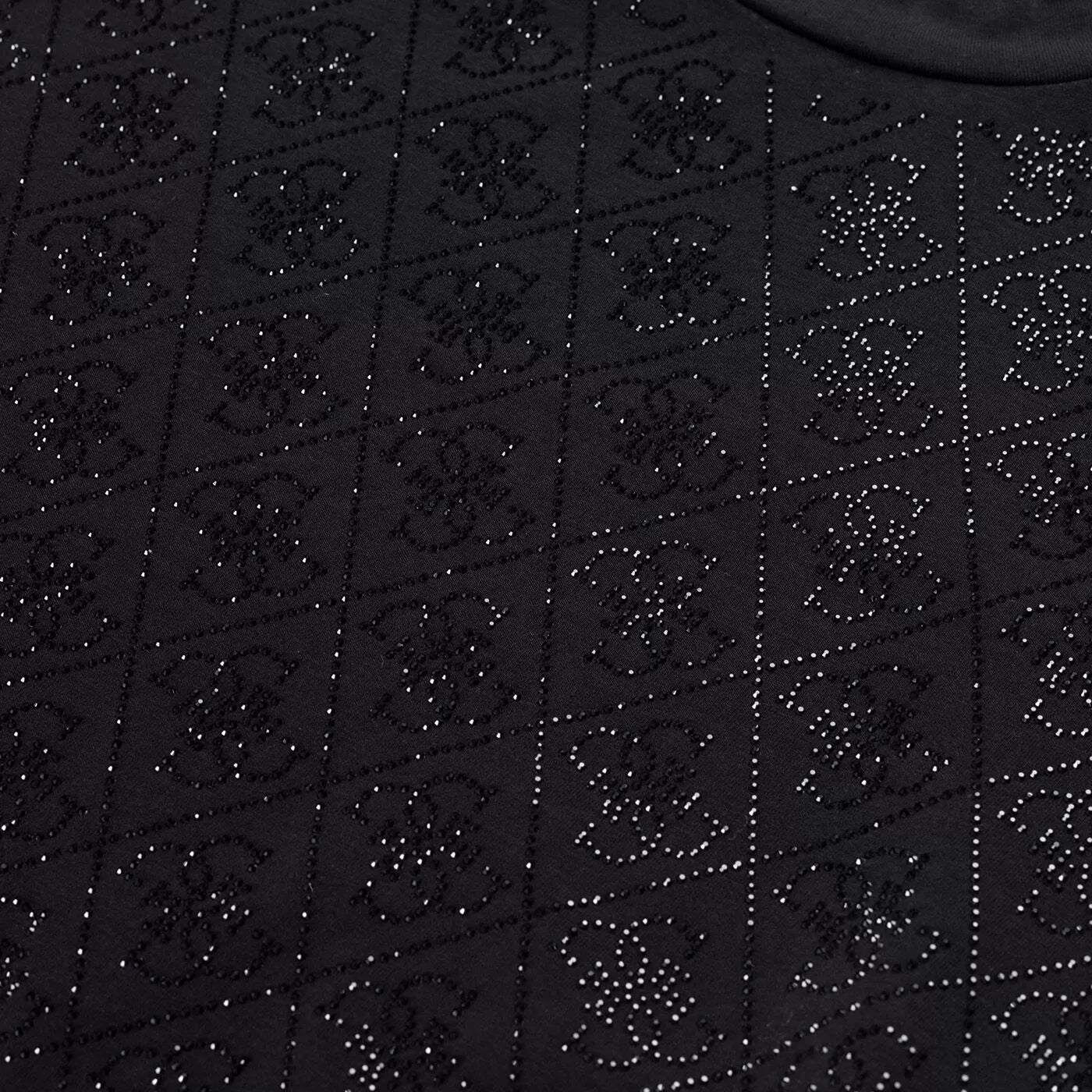 GUESS - Mock Neck All Over Tee Black