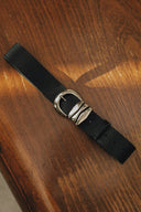 Individual Art Leather - "Love over gold" belt Black Nickel