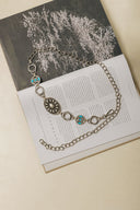 Individual Art Leather - "Distant Sun" chain belt Nickel