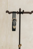 Individual Art Leather - "I see a morning" belt Black Nickel Gold