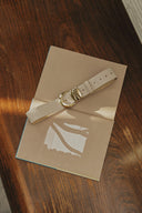 Individual Art Leather - "Love over gold" belt Stone Gold