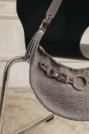 Individual Art Leather - "La luna" Grey Suede Gold