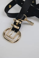 Individual Art Leather - "Mysterious girl" belt Black Gold