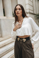 Individual Art Leather - "Keepshake" belt Black Gold