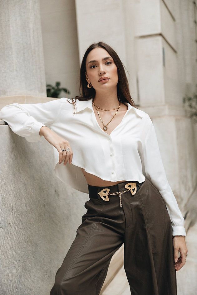 Individual Art Leather - "Keepshake" belt Black Gold