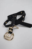 Individual Art Leather - "Mysterious girl" belt Black Gold