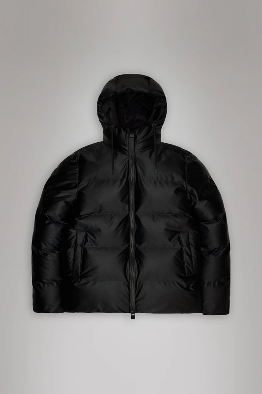 RAINS - Alta Puffer Jacket Unisex Black Grain