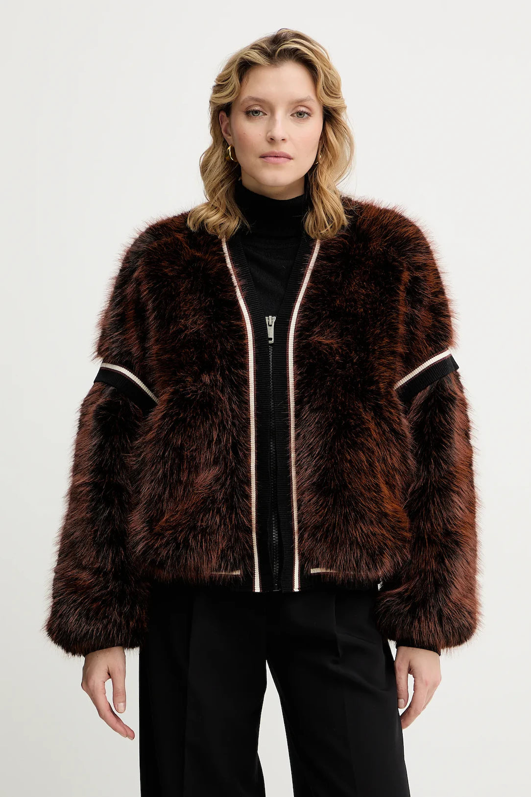 GUESS - Katia Faux Rib Bomber Jacket