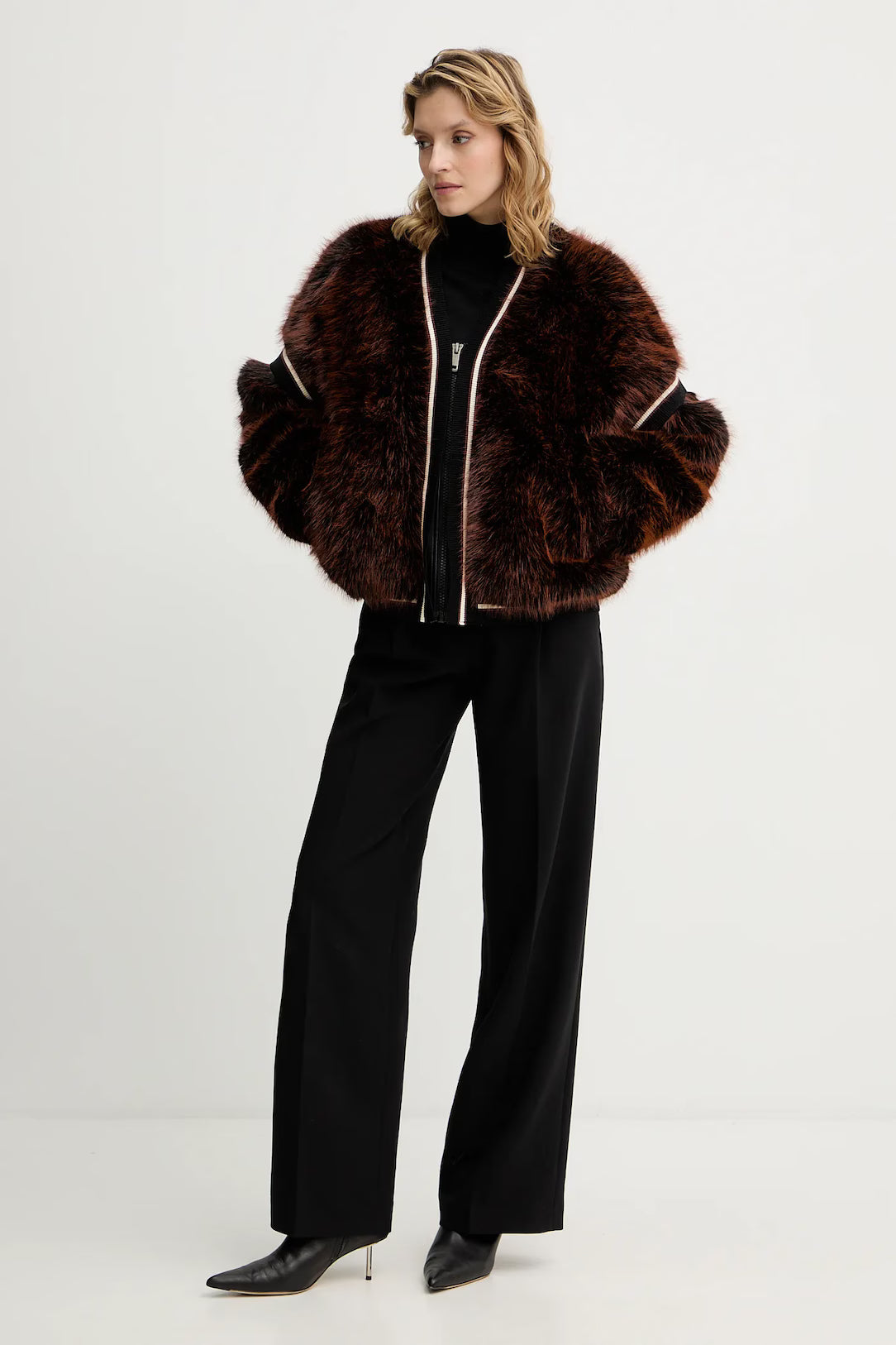 GUESS - Katia Faux Rib Bomber Jacket