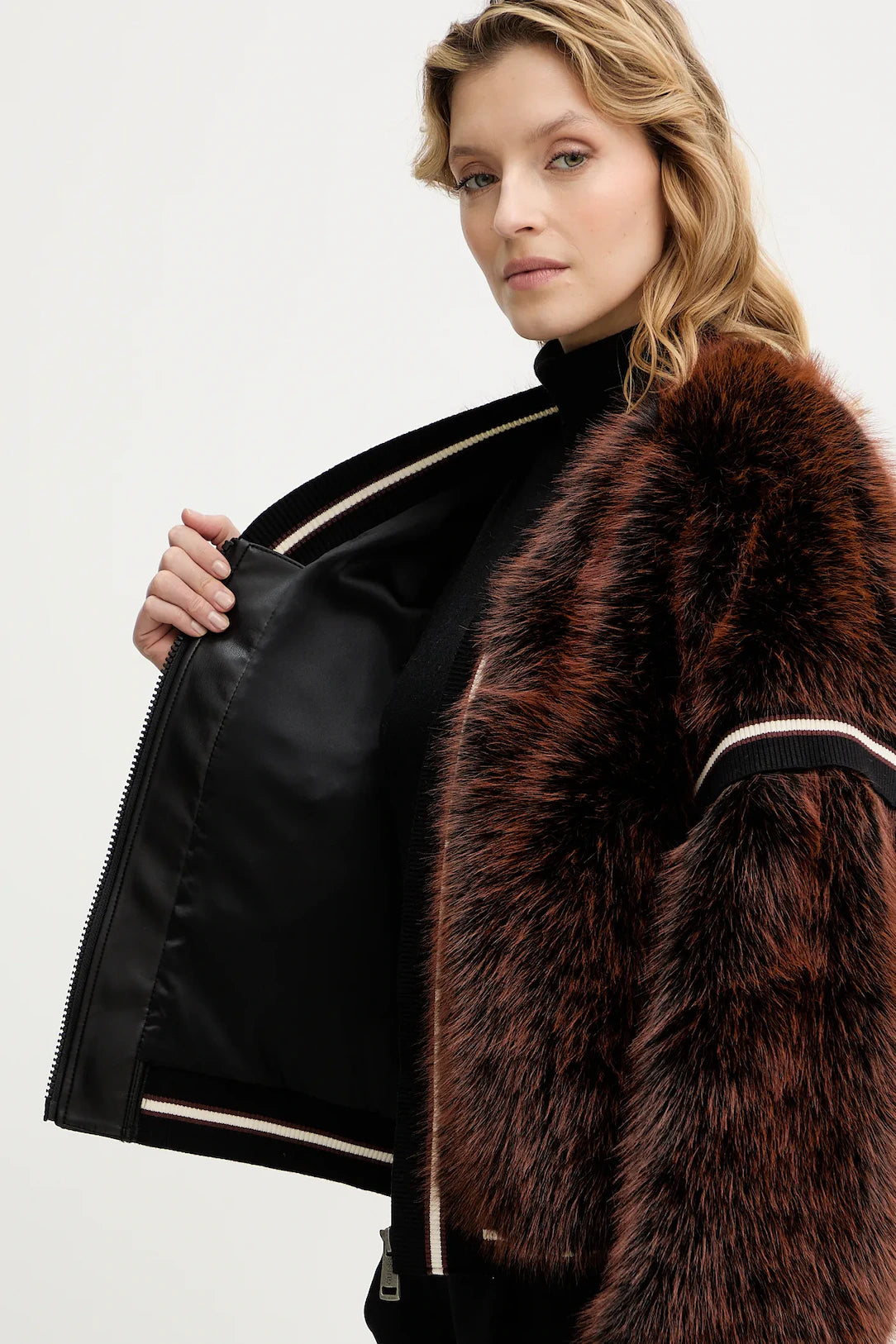 GUESS - Katia Faux Rib Bomber Jacket