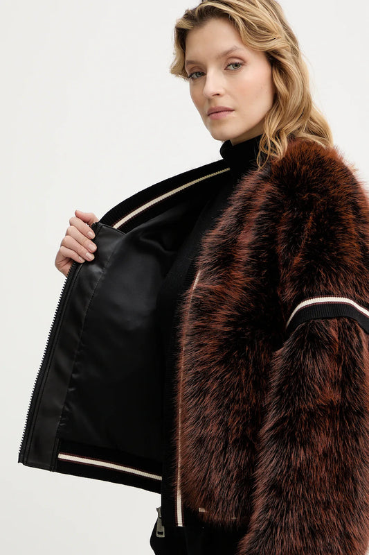 GUESS - Katia Faux Rib Bomber Jacket