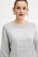 GUESS - Sylvie Logo Knitted Sweater Melange Grey