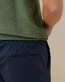 MANEBI - Ultra Light Cotton Venice Trousers Night Blue