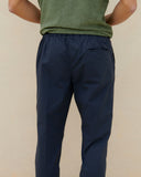 MANEBI - Ultra Light Cotton Venice Trousers Night Blue