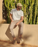 MANEBI - Ultra Light Cotton Venice Trousers Khaki Beige