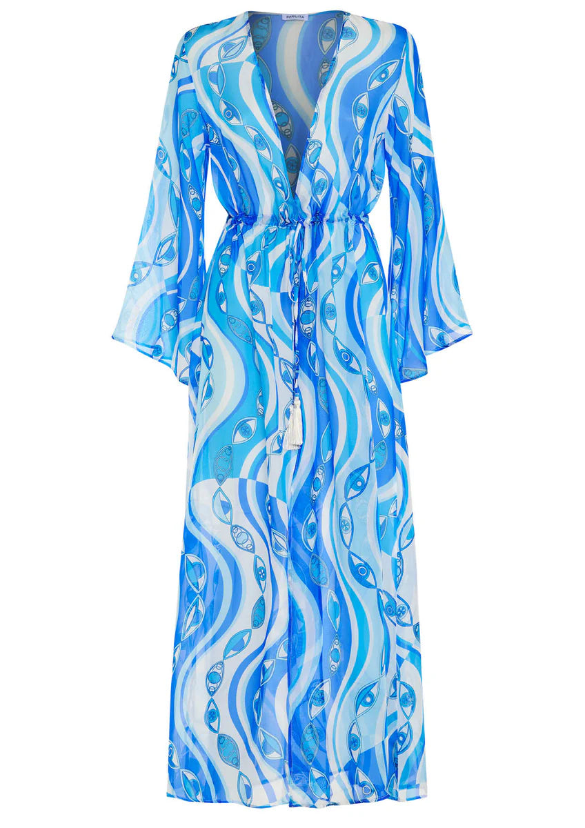 PAOLITA - Ocean Eyes Silk Marisa Kimono