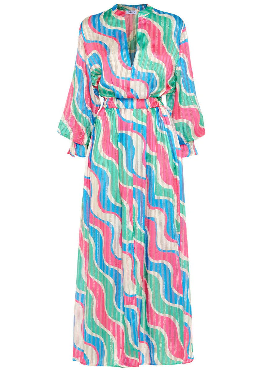 PAOLITA - Synesthesia Silk Mary Jane Dress