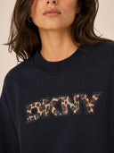 DKNY - Leopard Logo Sweatshirt Black