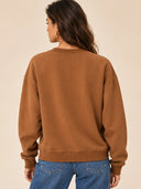 DKNY - Leopard Logo Sweatshirt Caramel