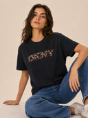 DKNY - Leopard Logo T-Shirt Black