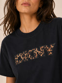DKNY - Leopard Logo T-Shirt Black