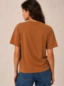 DKNY - Leopard Logo T-Shirt Caramel