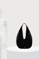 DKNY - Prince Hobos Shoulder Bag Black Silver