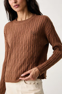 DKNY - Cable Knit Sweater Caramel