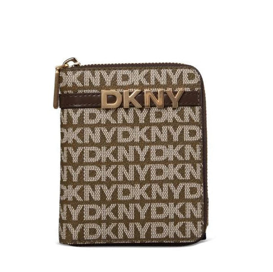 DKNY - Avril SM Zip Around Wallet Chocolate