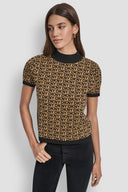 DKNY - Logo Jacquard Top