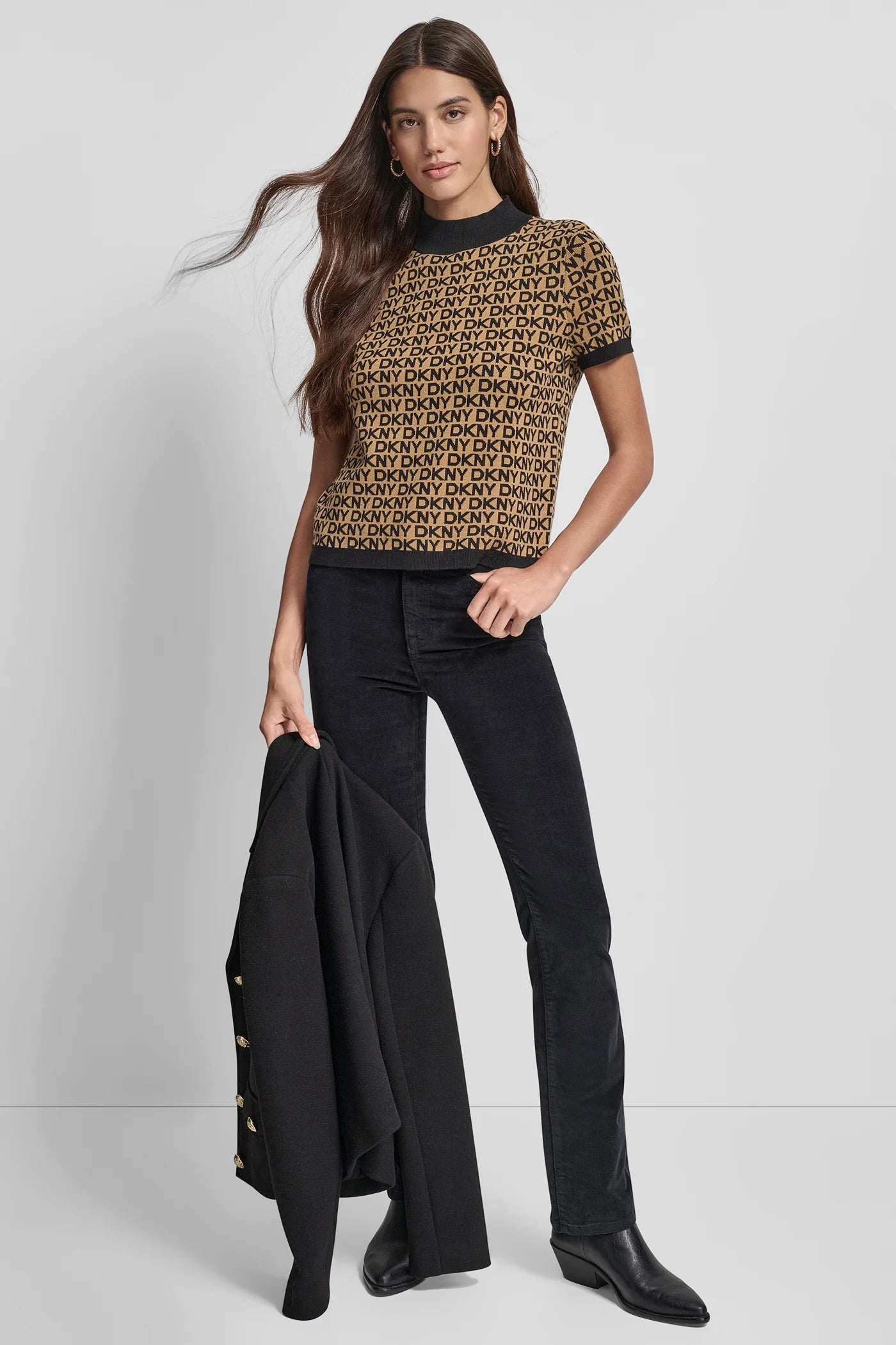 DKNY - Logo Jacquard Top