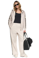 DKNY - High Rise Straight Leg Track Pants Cortado