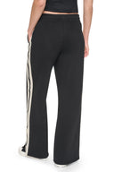 DKNY - High Rise Straight Leg Track Pants Black